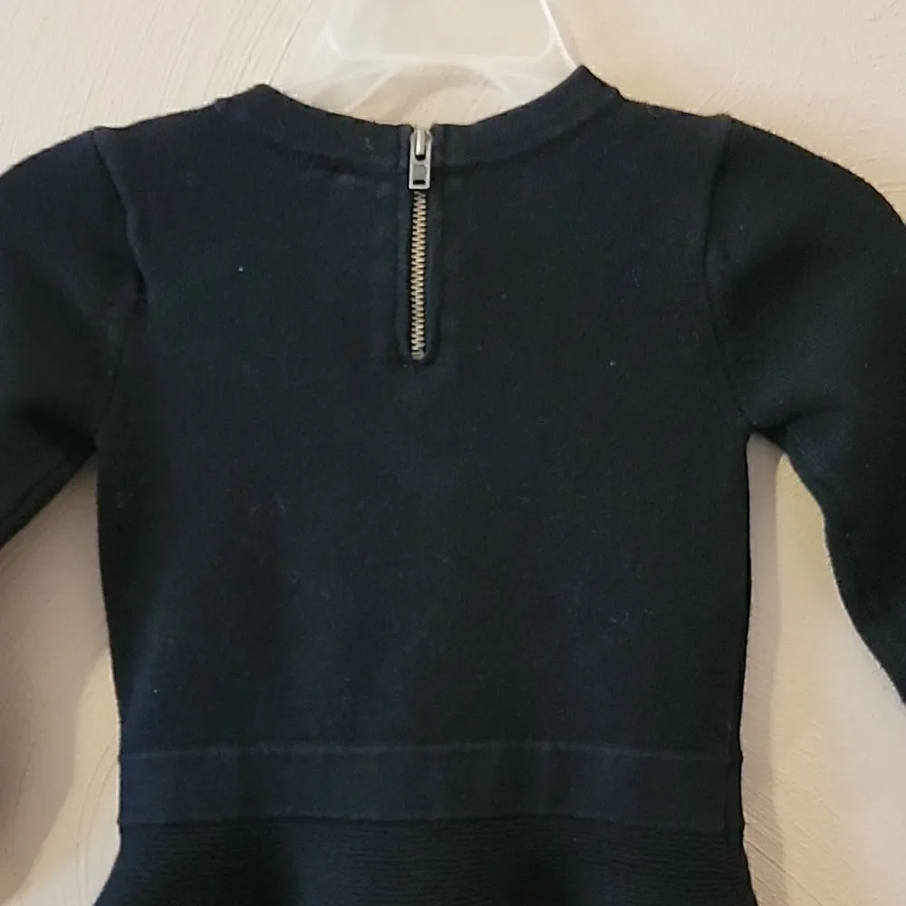 BABY GAP BLACK LONG-SLEEVE SWEATER DRESS, SIZE 18-20 MONTHS